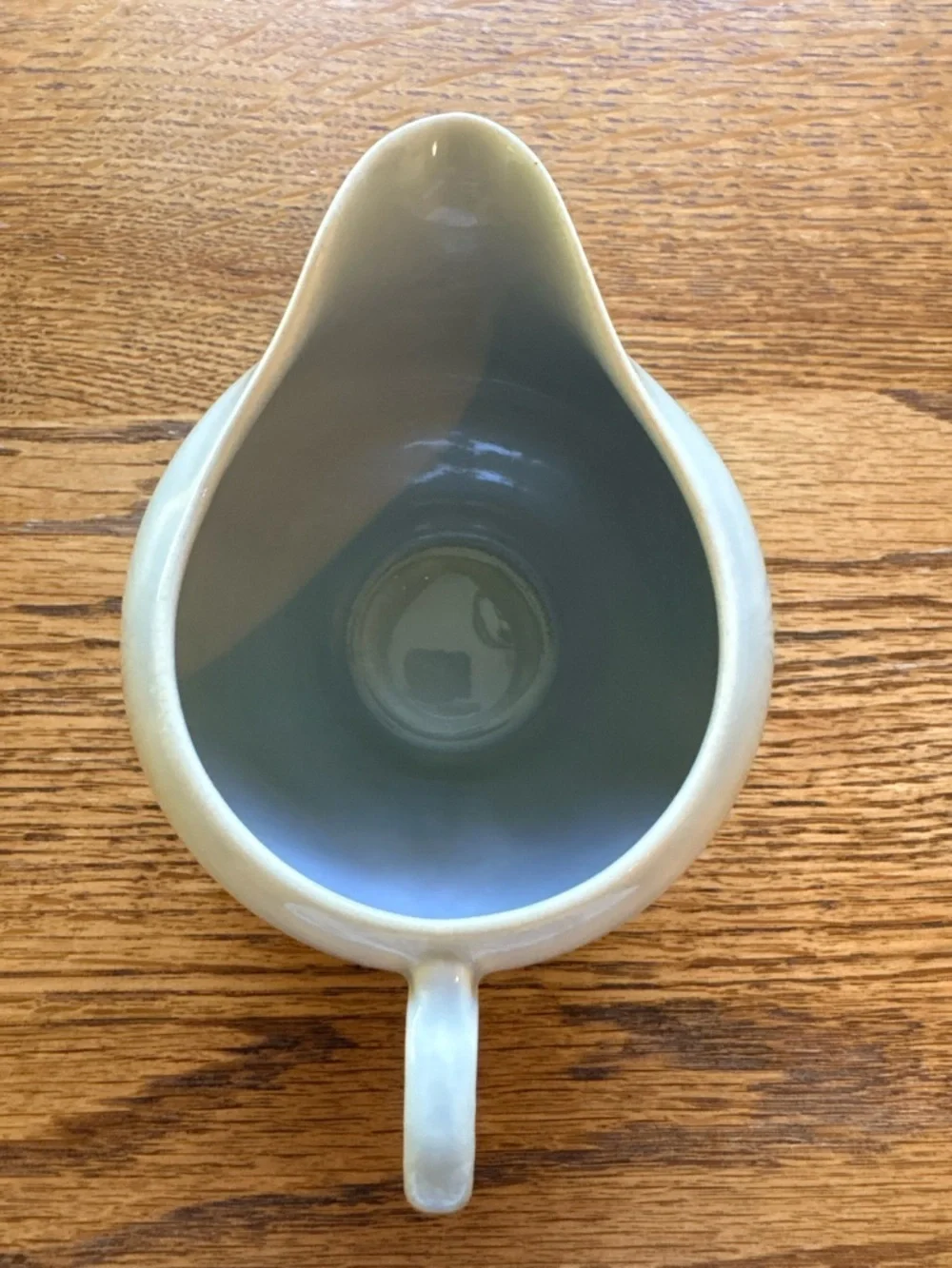 Vintage Dove Gray Ballerina Universal Potteries Creamer with Handle